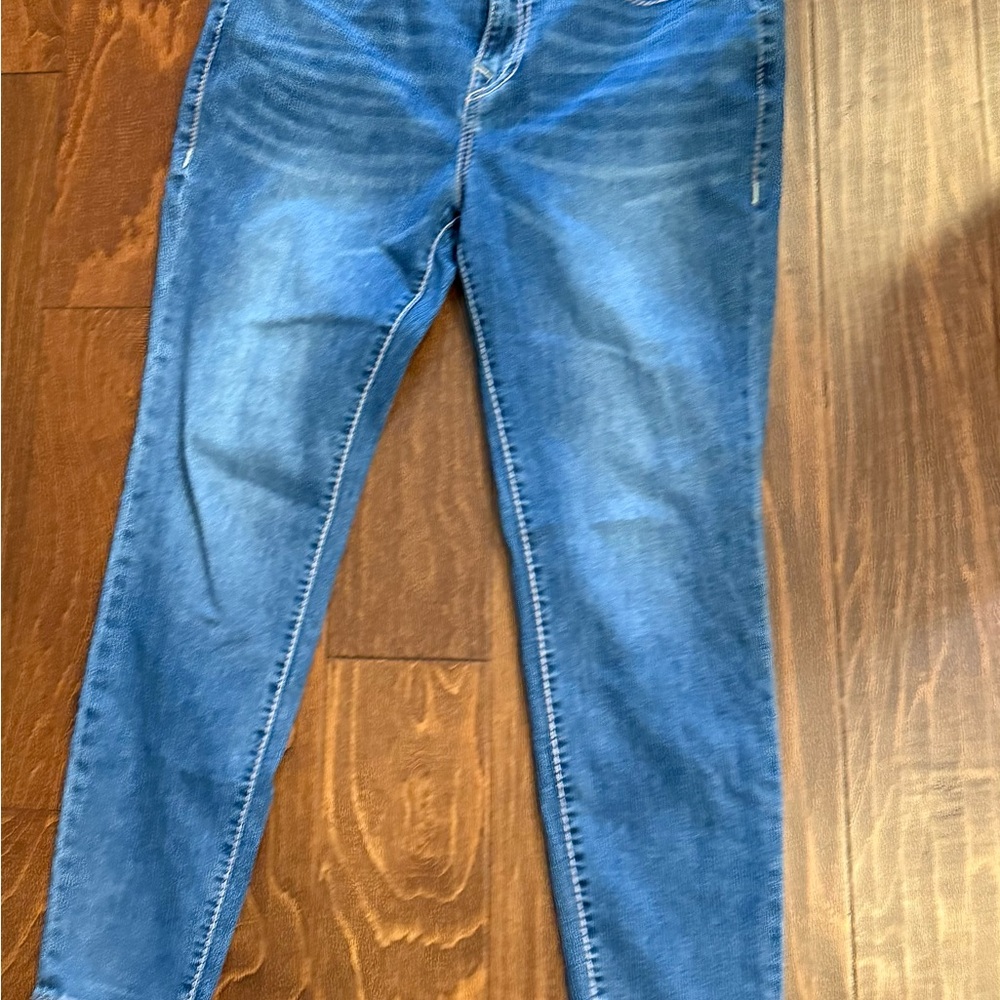 True Religion Halle Blue Ankle Jeans